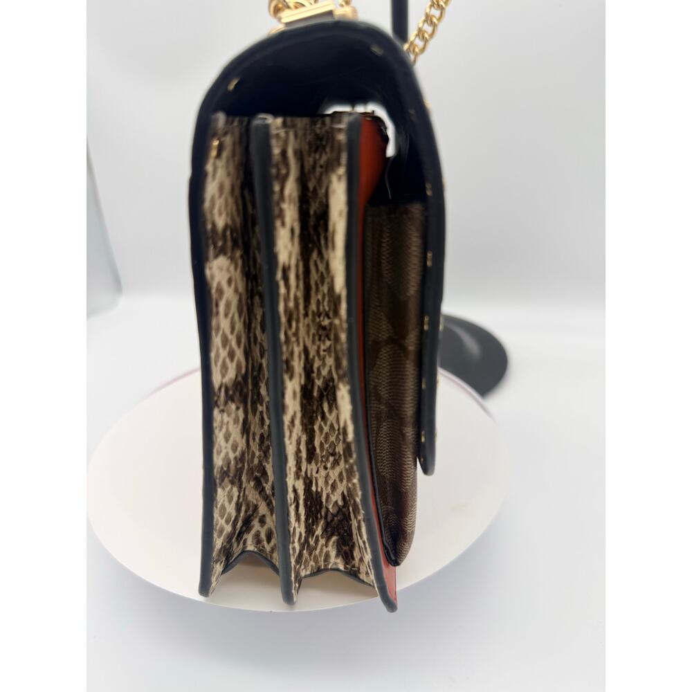 Coach Klare Crossbody Signature Canvas Rivets Black Khaki | Style 90400 - Picture 5 of 15